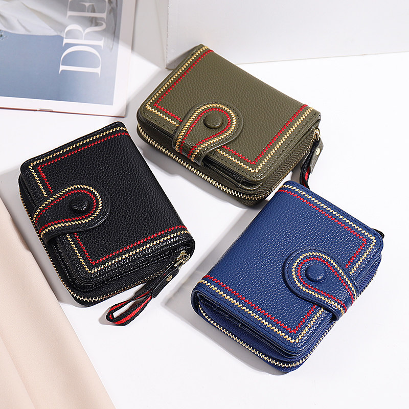 女小众设计拉链新款2021爆款小钱包 步跃伦钱包