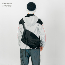 CHAOFANJI Day of the Tidal Signs Diagonal Satchel for men and women The same single shoulder bag Overalls Postpack Students Backpack Waterproof