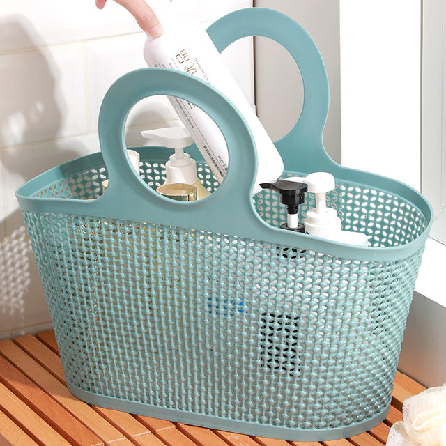 Handheld storage basket hollow wash and bath basket