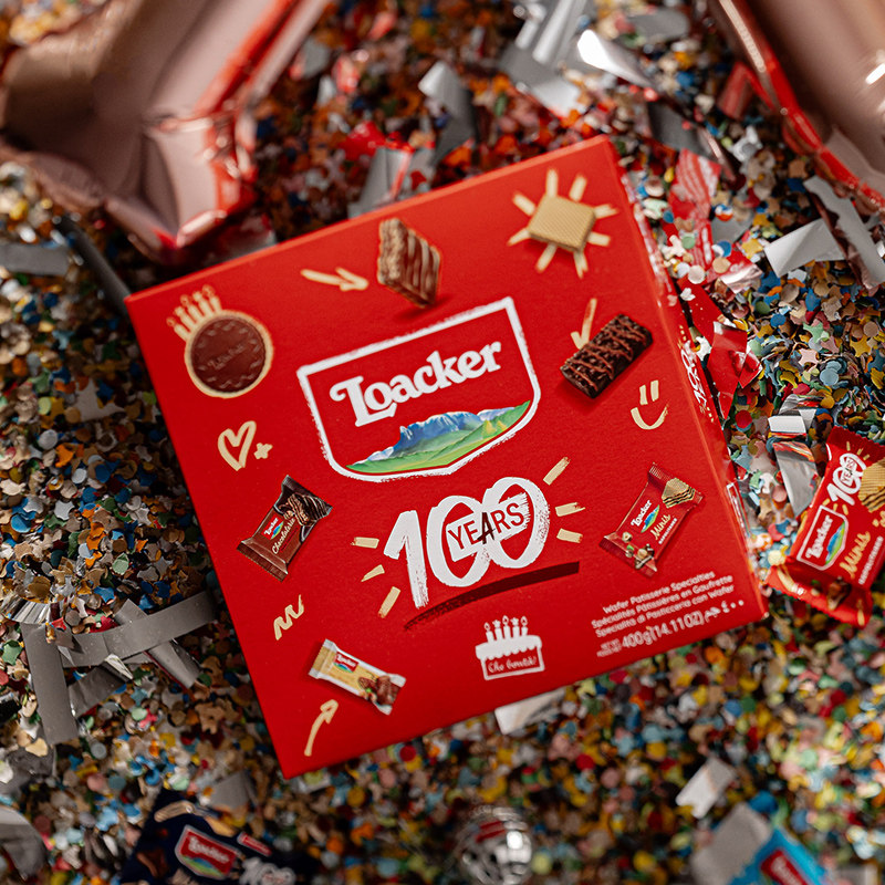 【100周年款】Loacker莱家进口巧克力威化饼干零食礼盒新年货礼物,淘宝优惠券,粉丝福利购,淘宝优惠卷