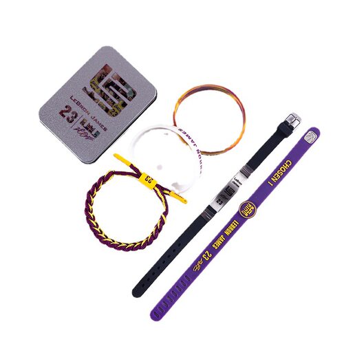 篮球手环库里nba球星鞋带手环篮球周边科比夜光硅胶运动手环 - 图3