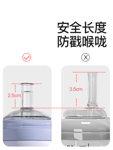 【NOURI吸管奶嘴】大宝宝吸管奶瓶喝奶儿童吸管杯喝水宽口径配件