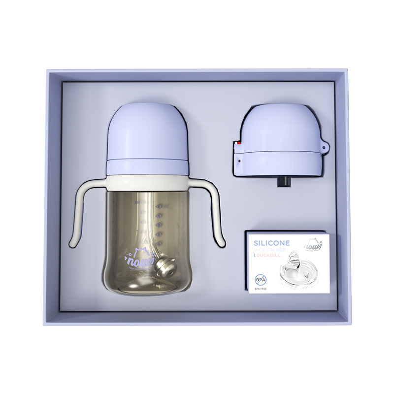 NOURI奶瓶新生婴儿6个月-1-2-3岁PPSU耐摔防胀气大宝宝吸管杯礼盒 - 图3