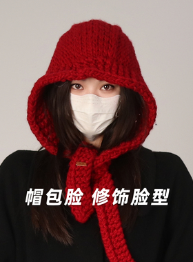 大头围巴拉克拉发帽韩代同款