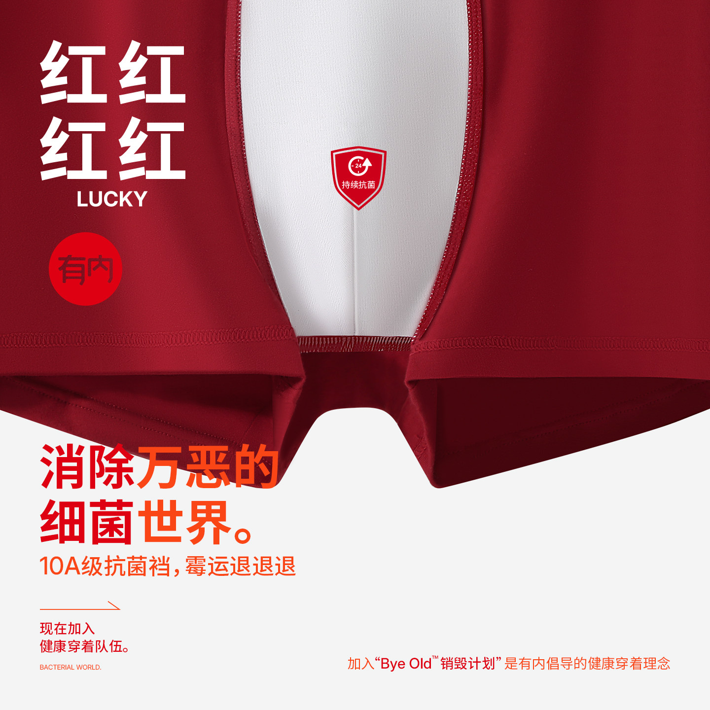 有内红色内裤男士马年纯棉抗菌a类本命年套装结婚新款四角短裤衩,淘宝优惠券,粉丝福利购,淘宝优惠卷