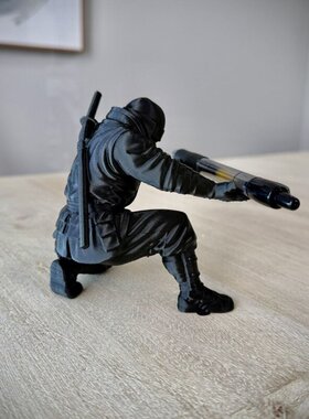 忍者打印摆件3d模型手办笔架文具收纳笔筒个性创意桌搭装饰礼物
