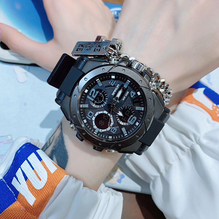 男士潮流机械防水初高中学生电子表 纪梵洛手表国产腕表