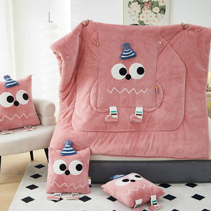 多巴胺多功能时尚手拎抱枕被子两用汽车沙发盖毯二合一办公室午睡,淘宝优惠券,粉丝福利购,淘宝优惠卷