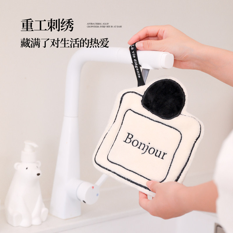 厨房擦手巾挂式可爱家用插手毛巾吸水不易掉毛柔软速干 干加厚化,淘宝优惠券,粉丝福利购,淘宝优惠卷