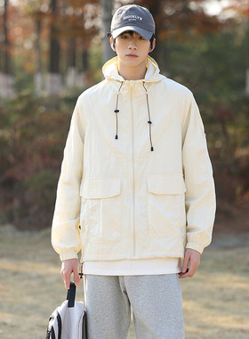 夏季情侣连帽防晒衣超薄透气防紫外线皮肤衣户外钓鱼防晒服外套