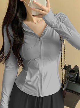 修身冰丝防晒衣女薄款凉感防紫外线夏季外套户外运动透气防晒服