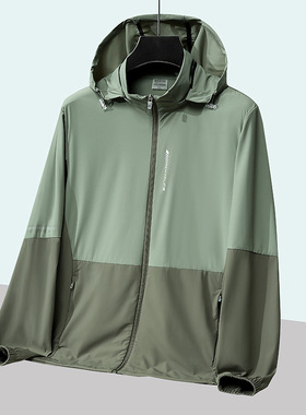 UPF50+轻薄冰丝防晒衣男款春夏户外透气防紫外线皮肤衣凉感钓鱼