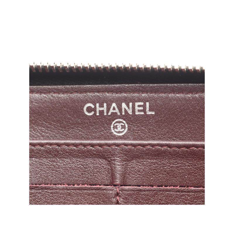 中古Chanel香奈儿女B级9新matelasse菱格纹牛皮长钱包黑色,淘宝优惠券,粉丝福利购,淘宝优惠卷