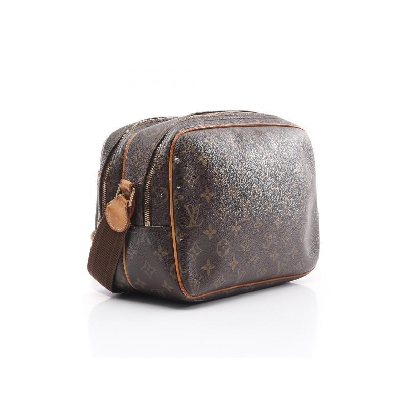 中古LV路易威登女包B级9新Reporter PM记者包涂层防水帆布斜挎包 - 图0