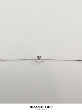 中古9.5新梵克雅宝钻石白金手链
