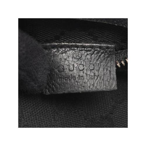 中古Gucci古驰男包B级9新waist bag腰包帆布腰包黑色 - 图2
