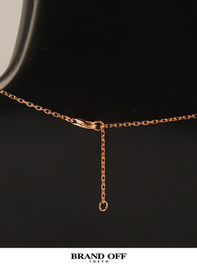 中古「9.5新」Cartier(卡地亚)LOVE双环钻石项链750玫瑰金38-41cm