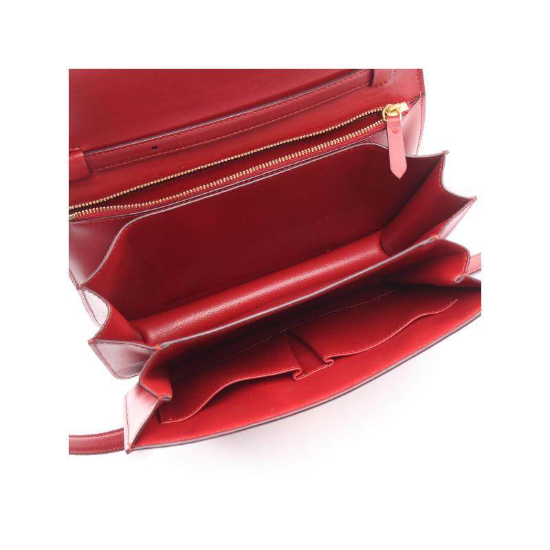 中古Celine赛琳女包B级9新Shoulder bag肩包牛皮单肩包红色,淘宝优惠券,粉丝福利购,淘宝优惠卷