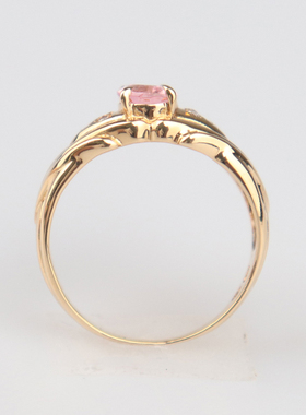 中古「95新」碧玺钻石戒指