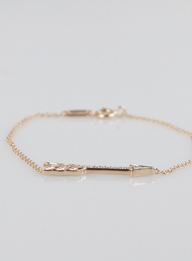 TIFFANY蒂芙尼爱心弓箭黄金手链