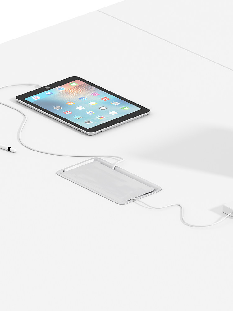 会议室长条桌长方形白色会议桌培训桌办公桌椅组合接待桌简约现代