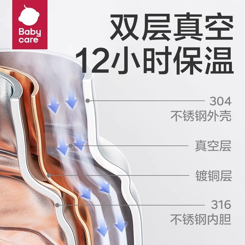 babycare三合一儿童保温杯婴儿宝宝学饮杯学生吸管水杯幼儿园水壶,淘宝优惠券,粉丝福利购,淘宝优惠卷