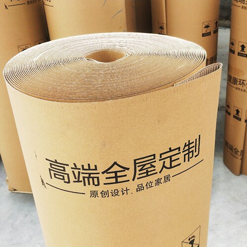 瓦楞纸板材包装手工成品猫抓板波浪形卷纸见坑纸牛皮双层家具纸皮 - 图1