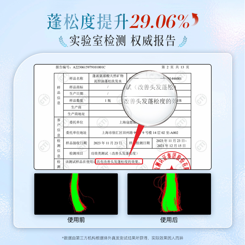claynal蓬派控油蓬松洗发水氨基酸无硅油清洁洗发露洗头膏女男士