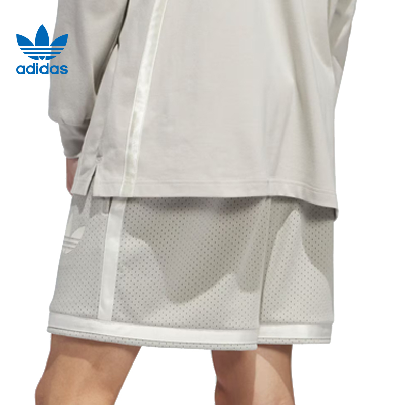 劲浪 adidas阿迪达斯三叶草男女运动休闲短裤裤子IM9643 IM9645