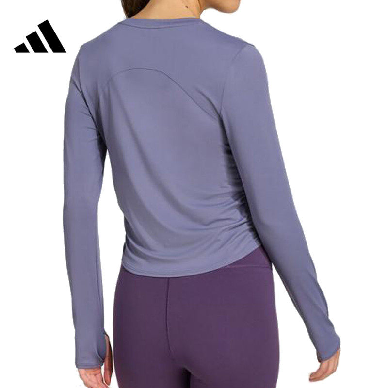 劲浪体育adidas阿迪达斯女子运动休闲健身舒适修身长袖T恤KC2449,淘宝优惠券,粉丝福利购,淘宝优惠卷