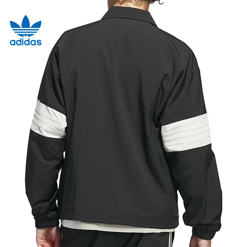 劲浪 adidas阿迪达斯三叶草男子运动休闲夹克外套JE3489 IM9646 - 图0