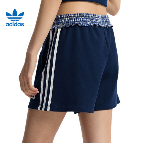 劲浪体育adidas阿迪达斯三叶草夏季女子运动休闲短裤裤子KU9394 - 图0