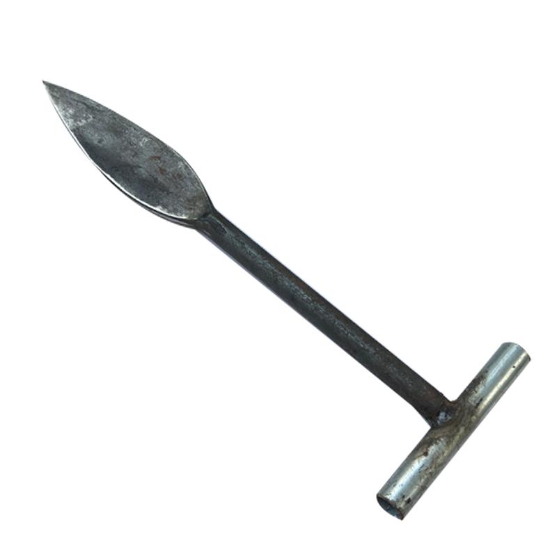 弹簧钢挖笋钢锹带柄树锹淬火T型挖笋专用采药挖竹笋铲挖豆苗钢锹 - 图3
