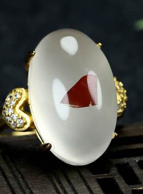 正宗天然凉山南红玛瑙S925银南红