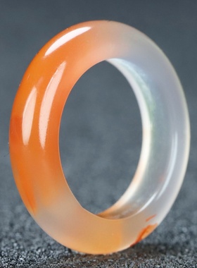 南红玛瑙男女款柿子红天然