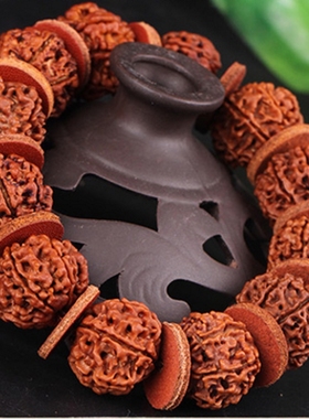 天然尼泊尔7七瓣大金刚菩提子散