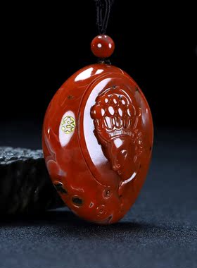 天然吊坠原石凉山南红玛瑙