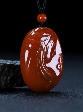 天然吊坠原石凉山南红玛瑙