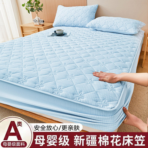 新疆棉花床笠定制1.1*1.3*1.4*1.5*1.6*1.8*1.9*2m床垫保护套床罩 - 图3