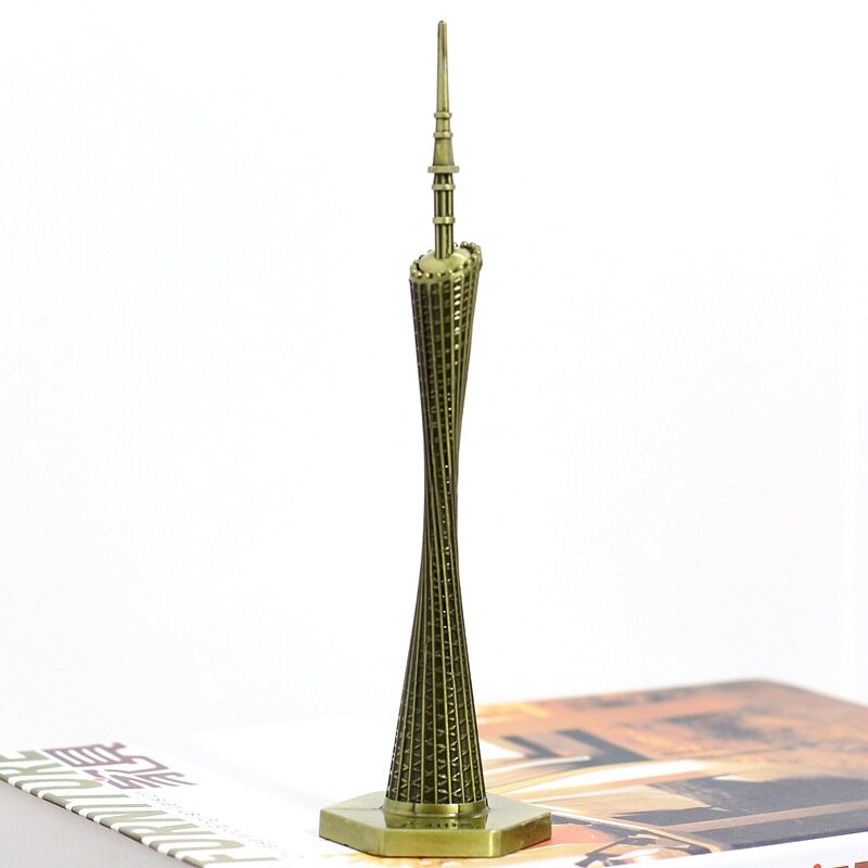 nq广州塔合金模型旅游纪念品小蛮腰金属摆件现代工艺礼品桌面小摆