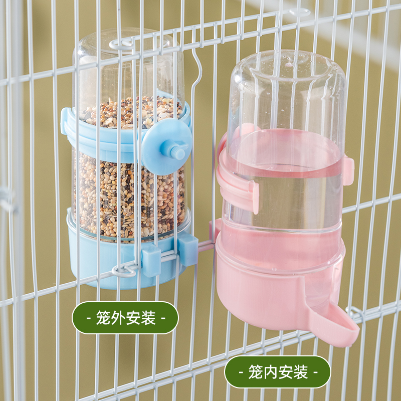 鹦鹉自动饮水器鸟用水壶外挂鹦鹉喂水器鸟笼配件通用撞针式水壶 - 图2