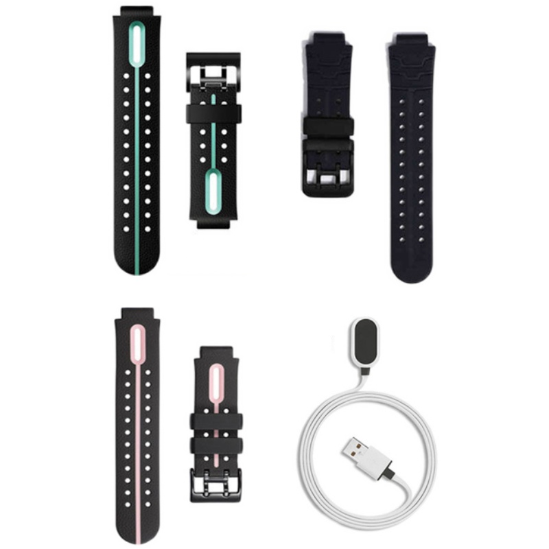 适用小天才儿童XTCQ1A/D2表带Q2A钢化膜保护壳套充电线N3/W2223BC - 图3