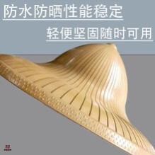 防晒帽户外防雨斗笠夏季田园采茶帽子农民大檐帽塑料遮阳头戴凉帽