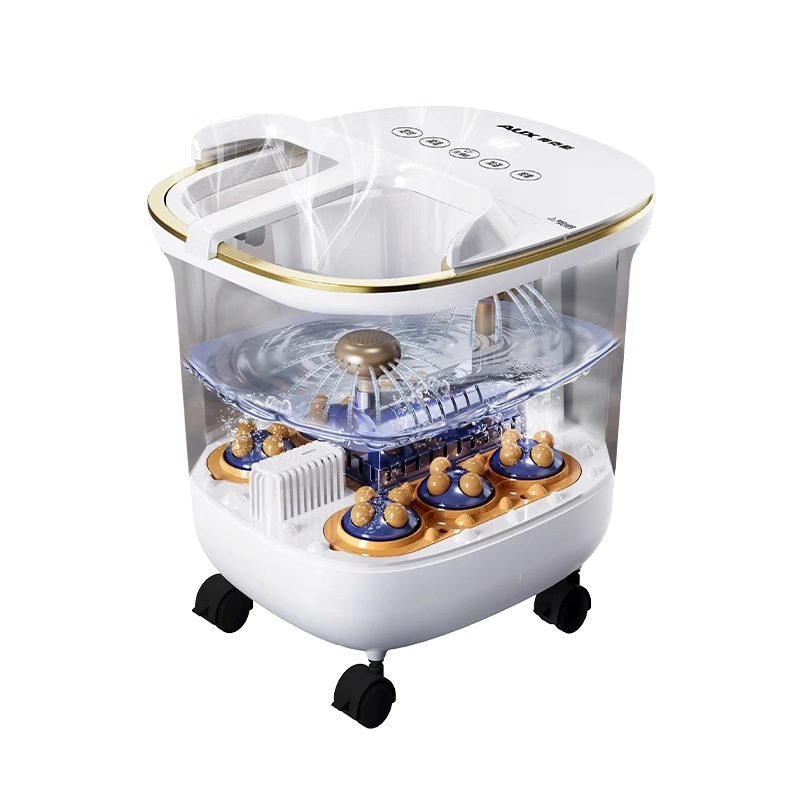 奥克斯足浴盆泡脚桶全自动加热恒温电动按摩洗脚桶家用高深熏蒸桶,淘宝优惠券,粉丝福利购,淘宝优惠卷