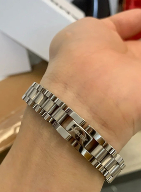 AMBUSH钛钢简约手链男女金属