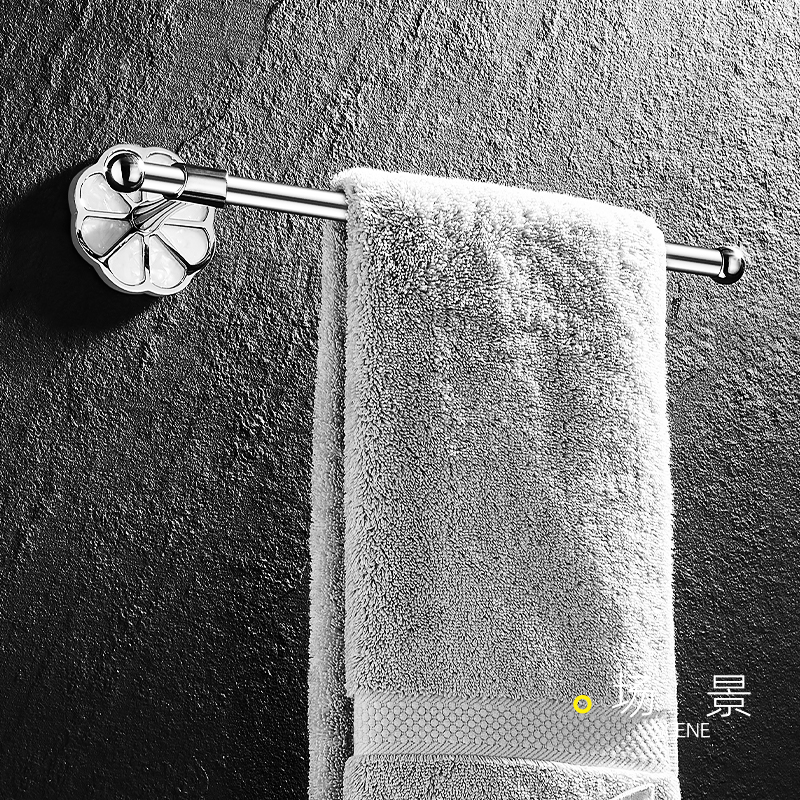 毛巾架304不锈钢卫生间置物架免打孔浴室洗手间洗漱台毛巾环挂环 - 图1