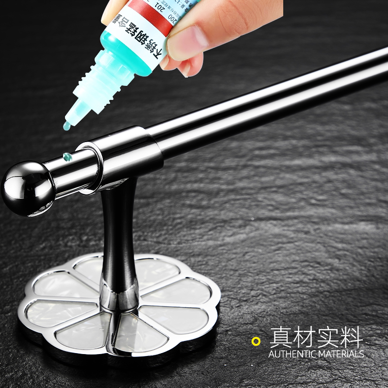 毛巾架304不锈钢卫生间置物架免打孔浴室洗手间洗漱台毛巾环挂环 - 图3