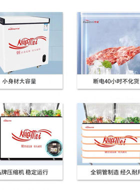 华美铜管商用冷冻冷藏冰柜