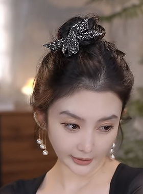 轻奢边夹闪钻网红百搭发夹高级感