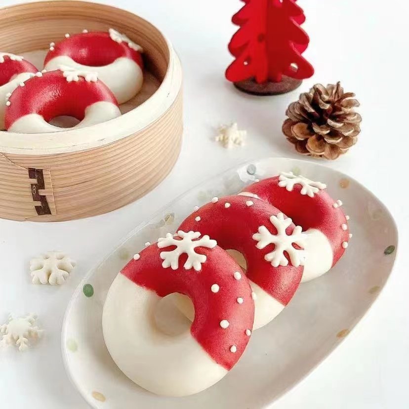 圣诞节礼物甜甜圈儿童卡通包子馒头早餐豆沙包宝宝果蔬营养速食,淘宝优惠券,粉丝福利购,淘宝优惠卷